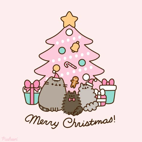 Merry Christmas from the Pusheen Shop! 🎄 🎁 ⭐ | Instagram post from The Pusheen Shop (@thepusheenshop) Pusheen Christmas, Christmas Wallpaper Android, Pusheen Wallpaper, Pusheen Shop, Christmas Widgets, Christmas Wallpaper Iphone Cute, Christmas Wallpaper Free, Pusheen Cute, Pusheen The Cat