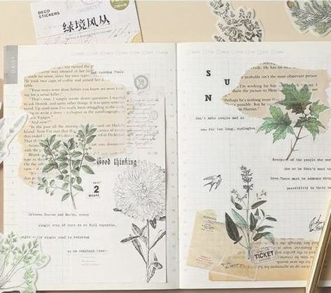 40ocs Vintage BotanicalLeaf Natural Plants Washi Stickers Planner Junk Journal Scrapbook Deco Stic Bullet Journal Calendrier, Kunstjournal Inspiration, Wedding Planner Binder, Washi Stickers, Plant Journal, Bullet Journal Aesthetic, Bullet Journal Art, Journal Aesthetic, Bullet Journal Inspo