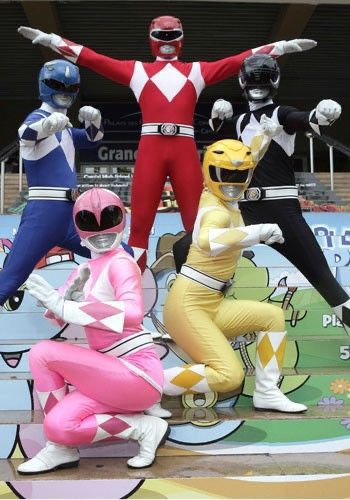 Costumes With Blue Hair, 5 Cartoon Friends, Power Rangers 90s, 5 Friends Pictures, Power Ranger Cosplay, Power Rangers Halloween, Power Rangers Halloween Costume, Power Rangers Pictures, Nineties Nostalgia