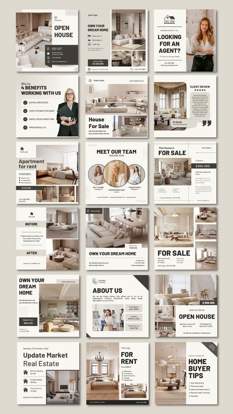 Real Estate Instagram Post, Real Estate Social Media Post, Inmobiliaria Ideas, Real Estate Marketing Design, Real Estate Instagram, Real Estates Design, Real Estat, Real Estate Social Media, Real Estate Templates