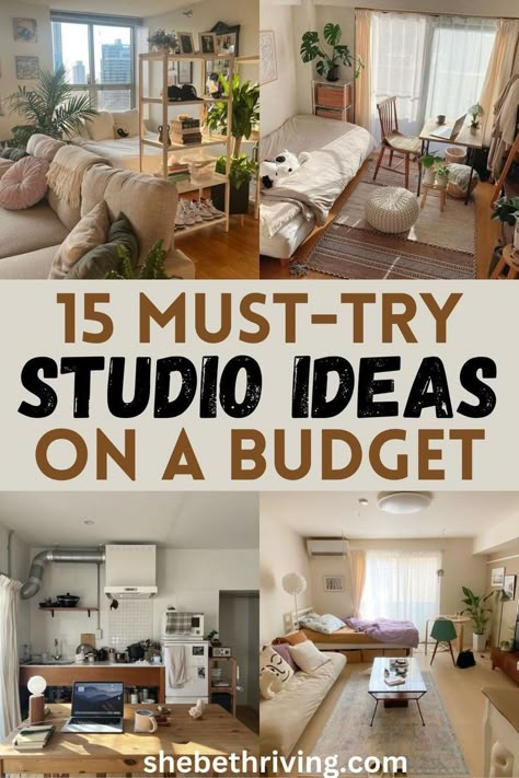 studio apartment ideas on a budget Studio Flat Ideas Tiny Apartments Layout, Studio Apartment Ideas With Kitchen, Studio Apartment No Couch, Single Mom Studio Apartment, Efficiency Apartment Ideas Studios, Super Small Studio Apartment Ideas, Organizing A Studio Apartment, One Studio Apartment Ideas, Cheap Studio Apartment Ideas