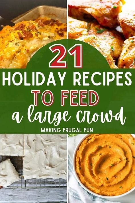 Christmas Dinner For A Crowd, New Year's Eve Food Traditions, Dinner For Crowd, Family Reunion Food Ideas, Breakfast Christmas Morning, Reunion Food Ideas, Easy Recipes For Christmas, Event Snacks, Christmas Dinner Buffet