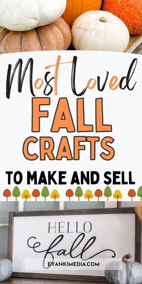 Looking to make extra money durinhg this fall? I’ve compiled a list of the 31 best Fall Crafts To Make And Sell This Autumn. This list is based on autumn crafts that actually sell on Etsy, craft fairs, and at other fall events or online craft stores. Fall Crafts To Make, Best Fall Crafts, Crafting Hobbies, Diy Fall Crafts, Fall Craft Fairs, Fall Crafts For Adults, Halloween Crafts To Sell, Ideas For Autumn, Mouse Crafts