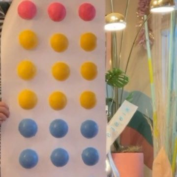 Jonny Carmack on Instagram: "✨ candyland✨ good morning! Last night I had an unhinged idea & I had to act on it right away 😂 These giant candy dots are a total throwback to my childhood and I used to love eating these things straight off the paper. 💞 This DIY cost me next to nothing to make and truly anyone can do this. All you need is foam balls, paint and some recycled wallpaper backing & glue or double sided tape to adhere the candy on. ✨ I got the foam balls at the dollar store & a pack of 3 is only $1.25! See what I’m saying? ✨Cheap ✨ Anyway go do something creative today ilky💅🏻" Candy Dots On Paper, Giant Candy Diy, Diy Giant Candy Props, Foam Candy, Diy Christmas Deco, Candy Props, Candy Dots, Candy Decorations Diy, Candy Ideas