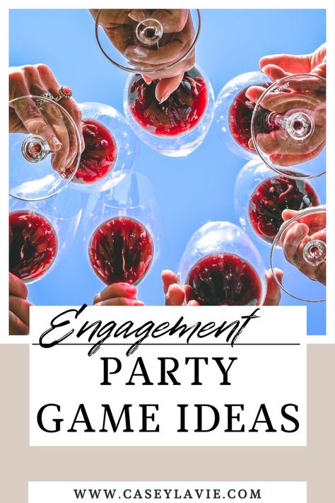 More than 30+ Engagement Party game ideas! These are perfect for a couples shower, bridal shower, engagement parties, bachelorette parties and more! These games will get guests mingling and having a blast. Easy Engagement Party Ideas, Fun Engagement Party, Couples Engagement Party, Engagement Party Games, Party Game Ideas, Engagement Parties, Engagement Party Wedding, Couple Shower, Game Ideas