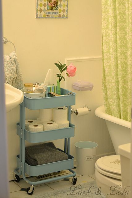 Bathroom Trolley, Ikea Kitchen Cart, Raskog Ikea, Ikea Raskog Cart, Bathroom Cart, Ikea Cart, Baby Drawer, Ikea Raskog, Organize Ideas