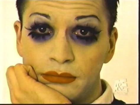 michael alig Club Kid Makeup, Sanpaku Eyes, Kid Makeup, Michael Alig, Makeup 90s, Blitz Kids, Party Monster, Makeup Board, Birthday Party 21