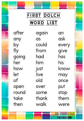 Here are Dolch Sight Word List: Pre-primer, Primer, First, Second and Third. Dolch Basic Sight Words, Kindergarten Sight Words List, Teacher Fun Files, Dolch Word List, Dolch Sight Word List, Sight Word List, Remedial Reading, First Grade Words, Basic Sight Words