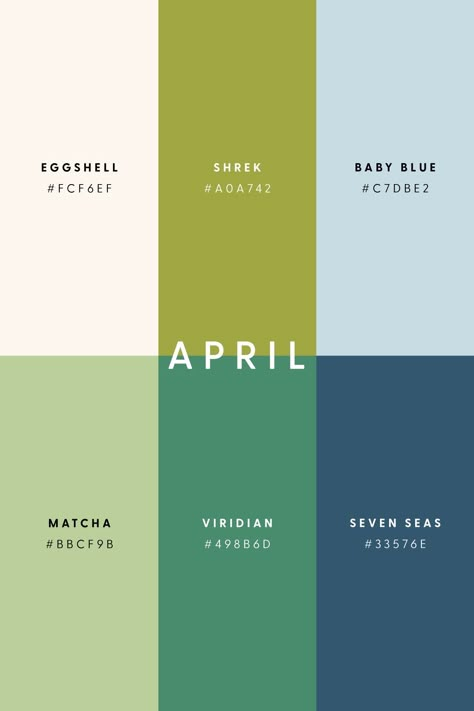 April Color Palette, Palette Aesthetic, Graphic Design Creative, Hex Color, April Showers Bring May Flowers, Pantone Colour Palettes, Color Design Inspiration, Logo Creator, Hex Color Palette