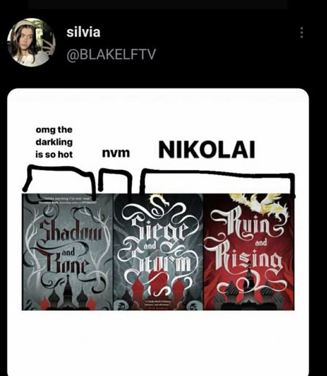 Bones Memes, Shadow And Bone Trilogy, Nikolai Lantsov, Bone Books, King Of Scars, Crows Shadow And Bone, Grisha Verse, Grisha Trilogy, Crooked Kingdom