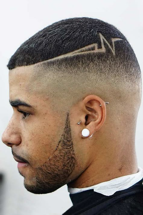 Types Of Bald Fade To Experiment With | LoveHairStyles.com Hair Tattoo Men, Hair Tattoo Designs, Hairline Tattoos, Haircut Designs For Men, Fade Haircut Designs, Hair Designs For Men, Man Cut, Trendy Mens Haircuts, Hair Tattoo