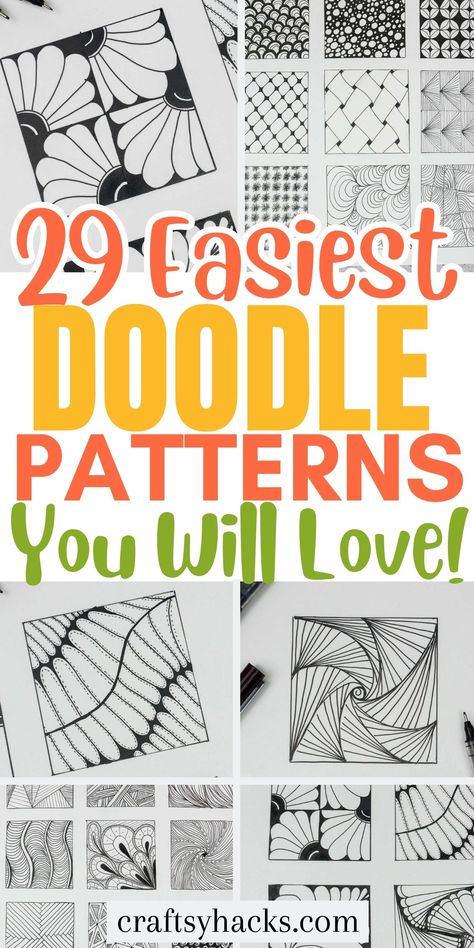 How To Doodle For Beginners Patterns, Doodle Ideas Patterns, Easy Bujo Doodles, Outdoor Drawing Ideas, Simple Drawing Ideas Tutorials, Cool Abstract Drawings, Art Journal Drawing Ideas, Zentangle Moon Designs, Abstract Drawing Ideas Easy