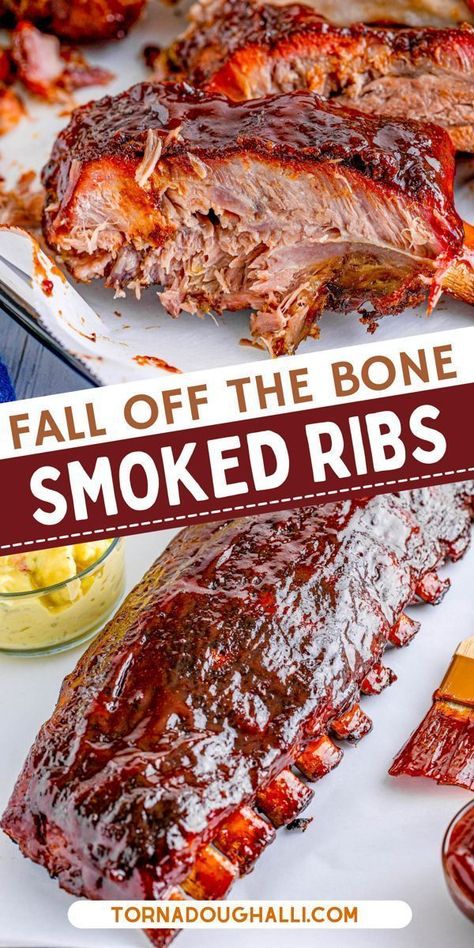 Easy Smoker Recipes, Smoked Beef Ribs, Smoked Pork Ribs, Rib Recipe, Honey Bbq Sauce, Pork Rib Recipes, Traeger Recipes, Pellet Grill Recipes, Smoked Meat Recipes