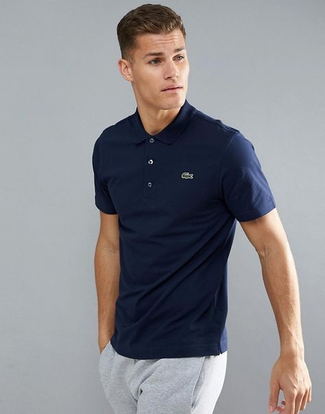 Lacoste Sport Textured Ribbed Polo Shirt in Navy Lacoste Polo Shirt Outfit Men, Lacoste T Shirt Men, Lacoste Polo Outfit, Lacoste Outfits For Men, Lacoste Polo Shirt Men, Lacoste Outfit, Polo Shirt Lacoste, Social Style, Polo Shirt Outfit Men