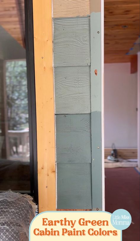 Lake Arrowhead Cabin Paint Colors (Interior and Exterior) - Make, nest - Little Miss Momma A Frame Paint Colors, Cabin Colors Exterior, Cabin Paint Colors Interior, Exterior Cabin Colors, Cabin Exterior Colors, Exterior Cabin, Lake Arrowhead Cabin, Cabin Paint Colors, Cabin Colors