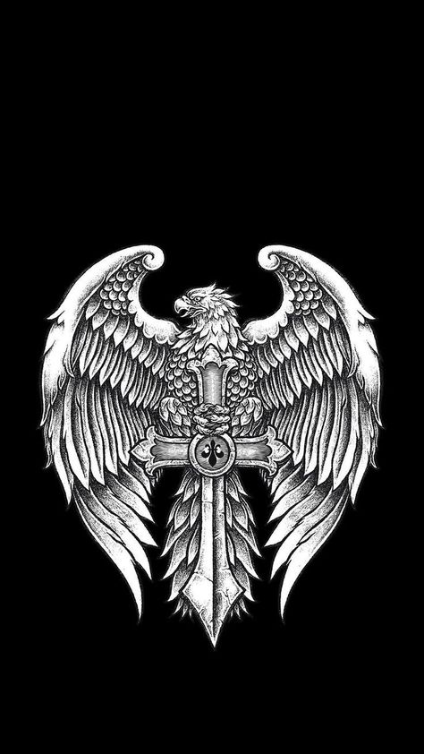 Angel Baby Art, Skeleton Artwork, Fake Tattoo Sleeves, Aigle Royal, Heraldry Design, Eagle Wallpaper, Graffiti Wallpaper Iphone, Amoled Wallpapers, Eagle Art