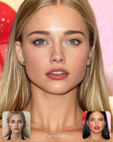 Square Faced Celebrities, Perfect Face, Gigi Hadid Eyebrows, Gigi Hadid Bare Face, Blonde Woman Green Eyes, Bella Hadid Nose Job Before And After, Straight Eyebrows, Makeup For Blondes, Natural Hair Care Tips