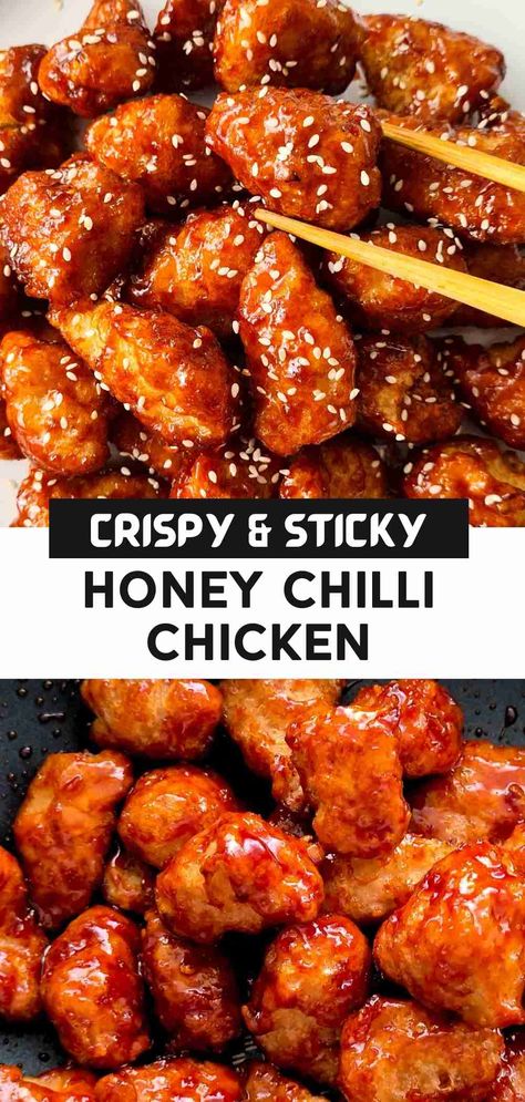 Sweet Chili Chicken Bites, Chili Fried Chicken, Hot Honey Chicken Bites, Honey Chili Chicken, Honey Chilli Chicken, Crispy Chicken Bites, Fried Chicken Bites, Spicy Chicken Bites, Crispy Honey Chicken