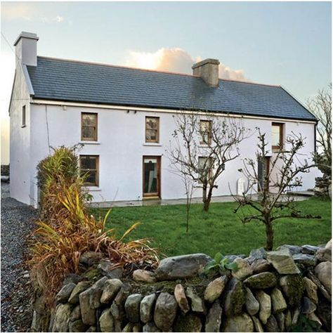 Exterior | Irish farmhouse | House tour | Ideal Home | PHOTO GALLERY Irish Home Exterior, Irish Farmhouse Exterior, Irish Farmhouse Renovation, Farmhouse Extension, Irish House Plans, Irish Homes, Irish Interior Design, Small House Inspiration, Irish Farmhouse