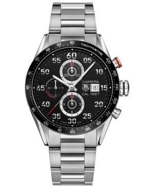 TAG Heuer, Intel, Google announce smartwatch that feels like a “normal watch” Carrera Watch, Tag Heuer Carrera Chronograph, Day Count, Tag Heuer Carrera Calibre, Heuer Carrera, Tag Heuer Watch, Tag Heuer Carrera, Nice Men, Mens Watches Black