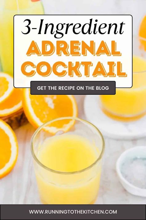 Adrenal Cocktail Coconut Water, Orange Juice Adrenal Cocktail, Natural Cortisol Cocktail, Adrenal Cocktail Recipe Coconut Water, Cortisol Drink Recipe Morning, Drinks To Lower Cortisol, Cortisol Cocktail Recipe Easy, Adrenal Sunshine Lemonade, Pregnancy Adrenal Cocktail