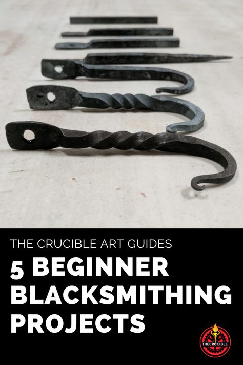 Learn to forge a hook, fork, spoon, bracelet, and letter opener in basic blacksmithing projects.