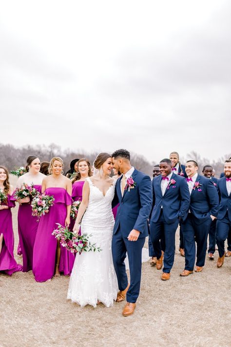 Navy And Fuchsia Wedding, Fuschia Navy Wedding, Navy Magenta Wedding, Fushia And Navy Blue Wedding, Fushia And Blue Wedding Theme, Wedding Colors Fuschia, Fuschia And Navy Wedding, Magenta And Navy Wedding, Hot Pink And Blue Wedding Theme