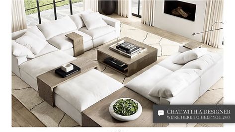 Rh Cloud Sectional, Rh Sofa, Restoration Hardware Cloud, Most Comfortable Sofa, Modular Table, Rh Modern, Top Furniture, Google Lens, Coffee Table Square