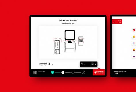 kiosk on Behance Kiosk Ui Design, Kiosk App, Istanbul Airport, Scanner App, Airline Company, Turkish Airlines, Self Serve, Application Design, User Experience Design