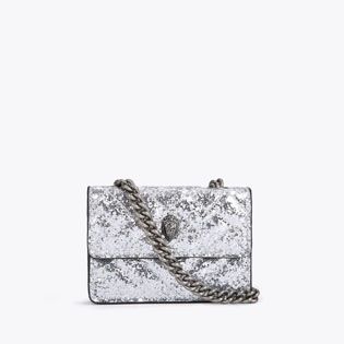 Kurt Geiger Micro Bag, Micro Kensington Bag, Kurt Geiger Bag, Silver Bag, Glitter Bag, Micro Bags, Grey Shoulder Bag, Micro Bag, Handbag Essentials