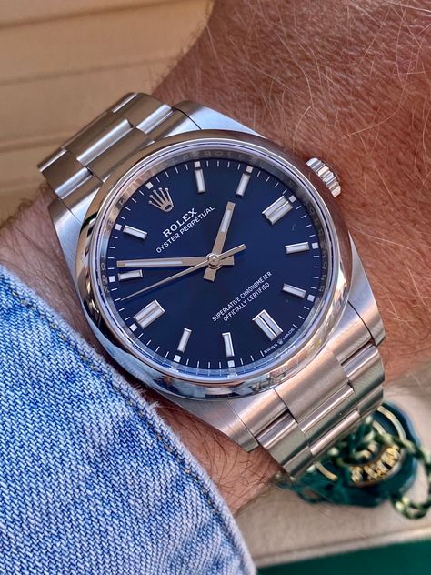 Rolex Oyster Perpetual Non Date 36mm Blue Dia Rolex Perpetual Oyster, Blue Dial Watch Men, Rolex Blue Dial, Rolex Seamaster, Rolex Oyster Perpetual 36mm, Classic Watches For Men, Rolex Blue, Rolex Oyster Perpetual Datejust, Blue Dial Watch