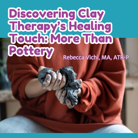 Learn more about clay therapy in this blog post by Rebecca Vichi, MA, ATR-P!

Read more of this blog post on our website https://bit.ly/44RErHP Clay Therapy Activities, Art Therapy Clay, Clay Art Therapy, Clay Therapy, Inclusive Art, Emotional Expression, Guided Imagery, S Activities, Healing Touch