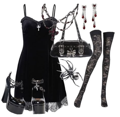 2000s Vampire, Goth Outfit Ideas, Alt Outfits, Goth Girl, Alt Fashion, Swaggy Outfits, Goth Outfits, Gothic Outfits, Alternative Outfits