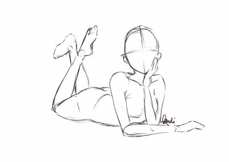 Laying Reference, Drawing Body Poses, Sketch Poses, Body Sketches, Anatomy Drawing, Poses References, Body Drawing, Art Poses, Anime Poses Reference