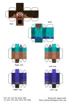 Steve printable, cutout activity. Minecraft Drawing Ideas Pixel, Minecraft 3d Papercraft, Origami Minecraft, Minecraft Paper Craft, Minecraft Armor, Paper Minecraft, Diamond Armor, Papercraft Minecraft Skin, Minecraft Paper