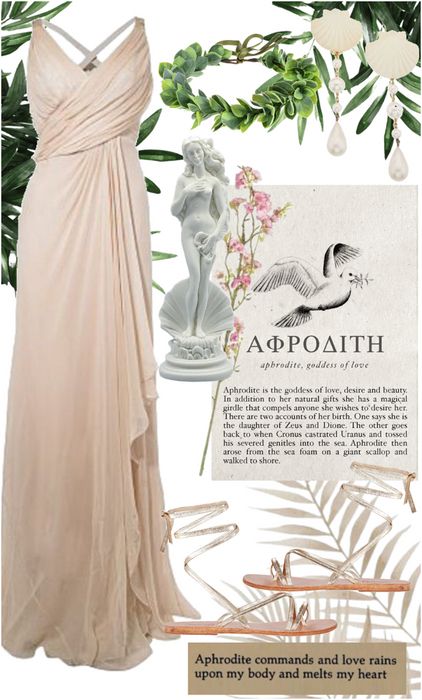 Aphrodite Inspired Outfits, Aphrodite Outfit, Greek Garden, Records Of Ragnarok, Daughter Of Zeus, Romantic Academia, School Of Witchcraft, Love Rain, Goddess Of Love