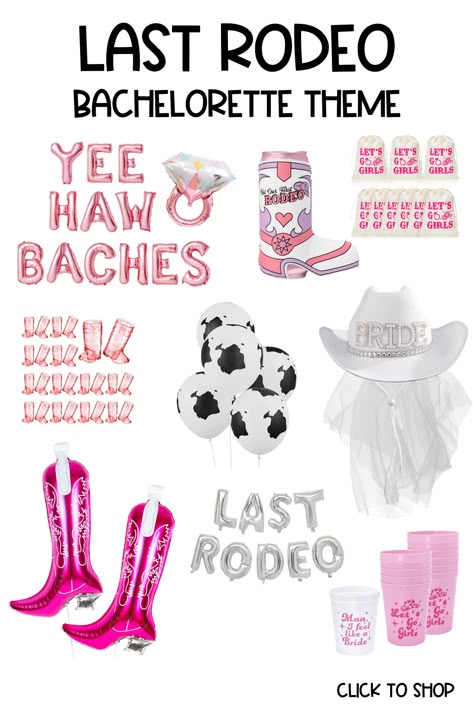 Rodeo Hens Theme, Western Theme Hens Party, Final Rodeo Bachelorette Party, Hens Party Last Rodeo, Brides Last Ride Bachelorette Party, Not My First Rodeo Bachelorette, Last Rodeo Aesthetic, Farmer Bachelorette Party, Cowgirl Themed Bachelorette Party Decor