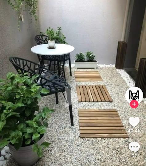 9 Sqm Bedroom Design, Home Garden Design, 아파트 인테리어, Patio Interior, Backyard Garden Design, Small Garden Design, Interior Garden, Decoration Inspiration, Small Patio