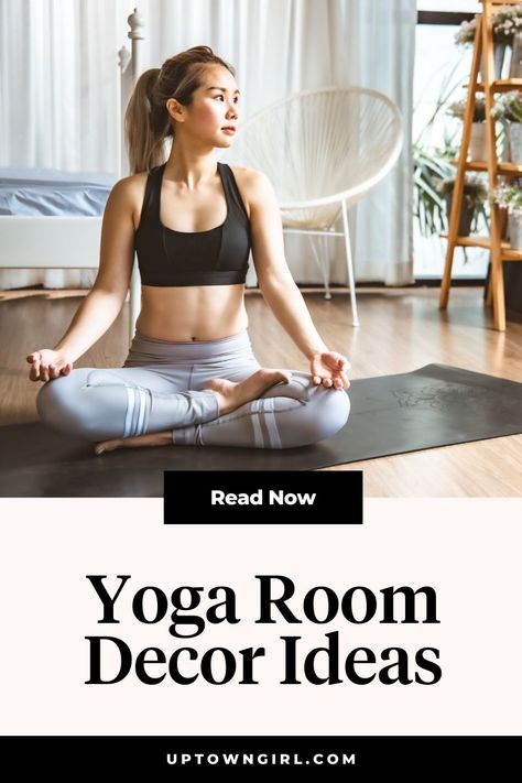 Take your yoga to the next level! Transform your space with the perfect yoga room decor and invite in moments of tranquility. Yoga Guest Room, Yoga Corner At Home, Yoga Shed, Small Yoga Studio, Yoga Home Studio, Yoga Studio Design Ideas, Yoga Spaces At Home, Cottagecore Bedroom Ideas, Yoga Corner