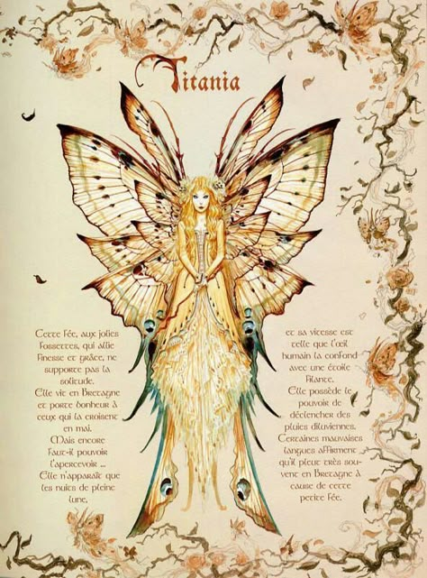 Titania queen of the fairies Fairy Mythology Art, Mythical Creatures Fairy, The Fairy Queen, Queen Titania Art, Titania Fairy Queen Art, Titania Fairy Queen Aesthetic, Fairy Queen Fantasy Art, Fairy Journal Pages, Queen Titania Aesthetic