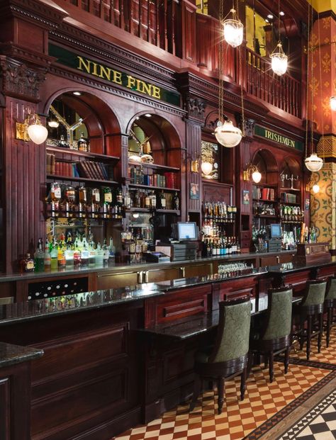 Victorian Style | The Irish Pub Irish Pubs Interiors, English Pub Home Bar, Victorian Bar Design, Home Irish Pub Ideas, Victorian Pub Interior, Irish Pub Interior Basement Bars, Old English Pub Interior, English Pub Interior Design, English Pub Basement