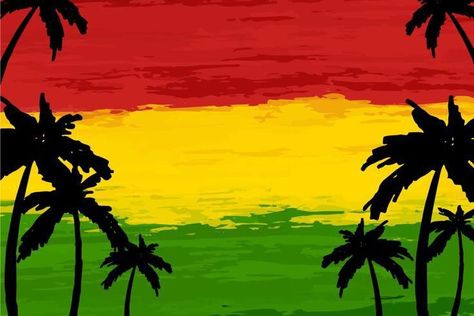 Reggae Art Wallpaper, Reggae Aesthetic Wallpaper, Bob Marley Dibujo, Reggae Wallpapers, Aesthetic Jamaica, Reggae Music Art, Jamaica Style, Reggae Colors, Rastafari Art