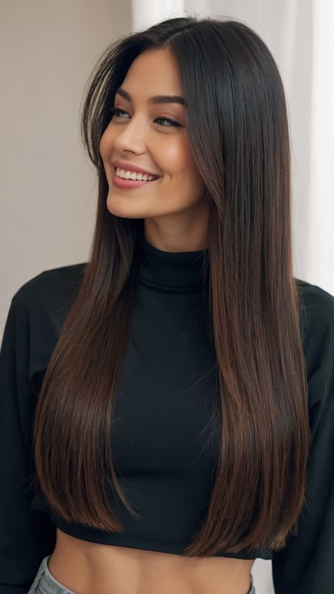 Discover a variety of elegant and easy straight hairstyles for long short and medium length hair From sleek and fancy looks to simple and natural ideas find the perfect style to suit your unique taste Long Bangs On Round Face, Long Straight Hair With Curtain Bangs Round Face, Straight Cut Hair With Curtain Bangs, Haircuts Curtain Bangs Layers, Straight Haircut For Long Hair, Curtain Bangs Straight Long Hair, Haircut 2024 Long Hair, Long Curtain Bangs Hairstyles, Haïr Cut Straight Hair