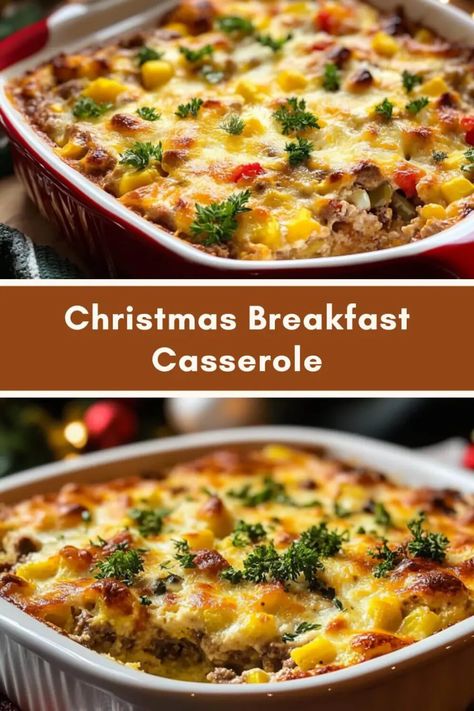 Christmas Breakfast Casserole Quick Breakfast Casserole Recipes, Quick Breakfast Casserole, Christmas Morning Breakfast Casserole, Christmas Casserole, Christmas Breakfast Casserole, Brunch Celebration, Breakfast Baking, Christmas Eats, Christmas Breakfast Recipe