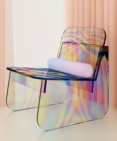 Yaya Studio, Glass Chair, Unique Furniture Design, Acrylic Furniture, Poltrona Frau, Glass Furniture, Salon Style, Funky Furniture, Furniture Hacks