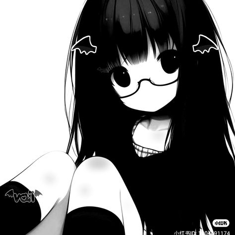 Cute Black And White Pfp, Black N White Icons, Black Hair Girl Pfp, Cute Goth Pfp, E Girl Pfp, White And Black Pfp, Black White Pfp, Black Discord Pfp, Anime Pfp Black And White