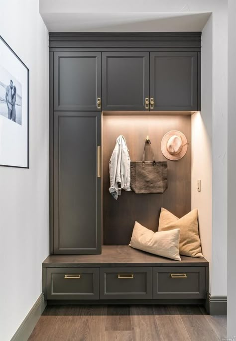 Small Mudroom Ideas, Mudroom Remodel, Mudroom Cabinets, Entry Closet, Mud Room Entry, Mudroom Decor, Mudroom Entryway, Mudroom Laundry Room, Mudroom Ideas