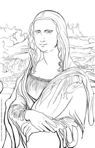 Mona Lisa Coloring Page for History 2013 study of Renaissance and Reformation. Pinned by www.minivamaverick.com Homeschooling, Holistic Health, Natural Living and Parenting, Purposeful Parenting, Instinctual Living, Family, Faith, Politics and Freedom. Pinterest Drawing, Giuseppe Arcimboldo, Flag Coloring Pages, Pencil Sketch Images, Upper Elementary Resources, The Mona Lisa, Bear Coloring Pages, Dover Publications, Cat Coloring Page