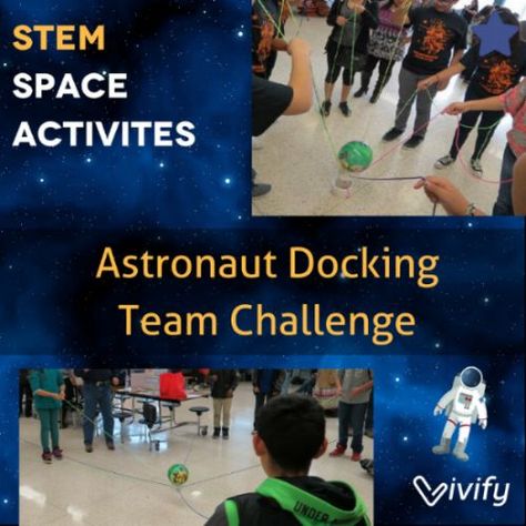 Ready to launch your students into some space STEM activities? Explore our top 10 space-themed STEM activities categorized into the 3 stages of STEM to fit any learning level. This team challenge is a great back to school icebreaker! Stem Space Activities, Space Stem Activities, Astronaut Activities, Astronomy Activity, Space Stem, Engineering Design Challenge, School Icebreakers, Space Activities For Kids, Steam Challenges