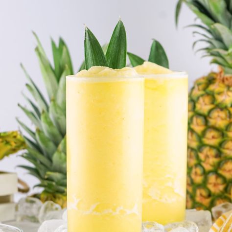 Pineapple Slushie Corn Riblets, Pineapple Whip Recipe, Lemonade Slushie Recipe, Slushie Recipes, Lemonade Slush, Watermelon Slushie, Lemonade Slushies, Cold Brew Iced Tea, Slush Recipes